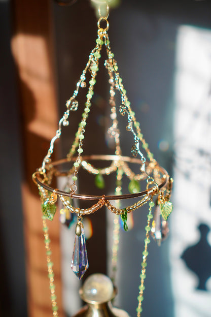 Prehnite Botanical Sun Catcher Burner