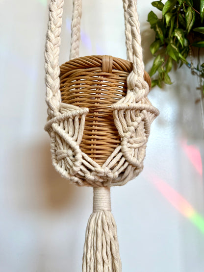 Goddess Macrame Plant Hanger x Sun Catcher - XL