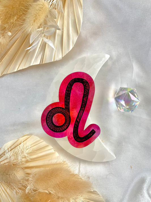 leo holographic sticker